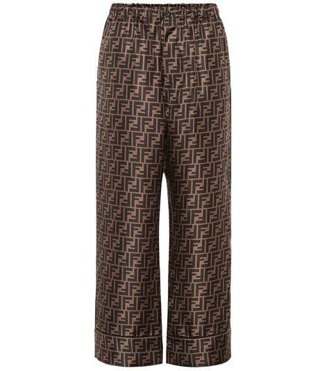 fendi print trousers|fendi trousers price.